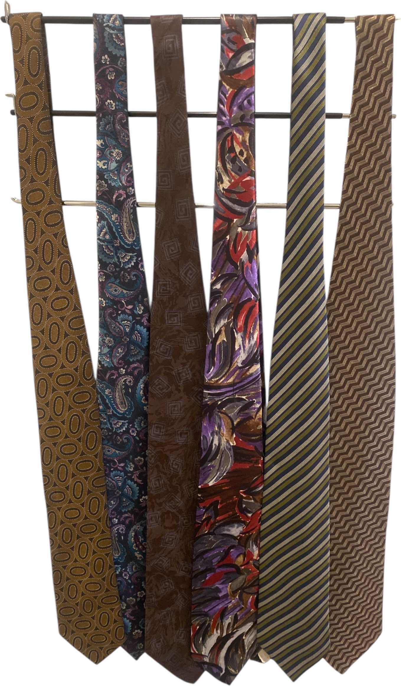 Photo 1 of 6 - VALENTINO (4) & ARMANI (2) DESIGNER TIES