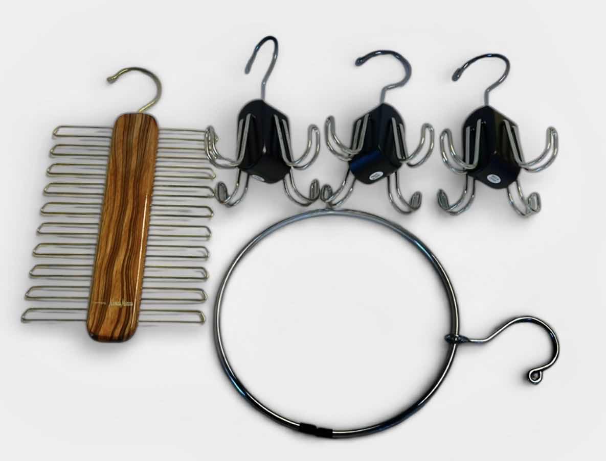 Photo 1 of TIE AND BELT ORGANIZERS/ HOOKS