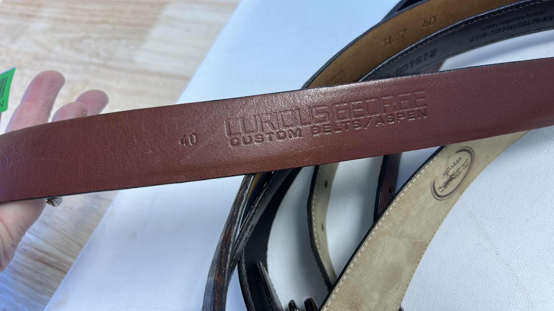 Photo 1 of 5 MENS  LEATHER BELTS