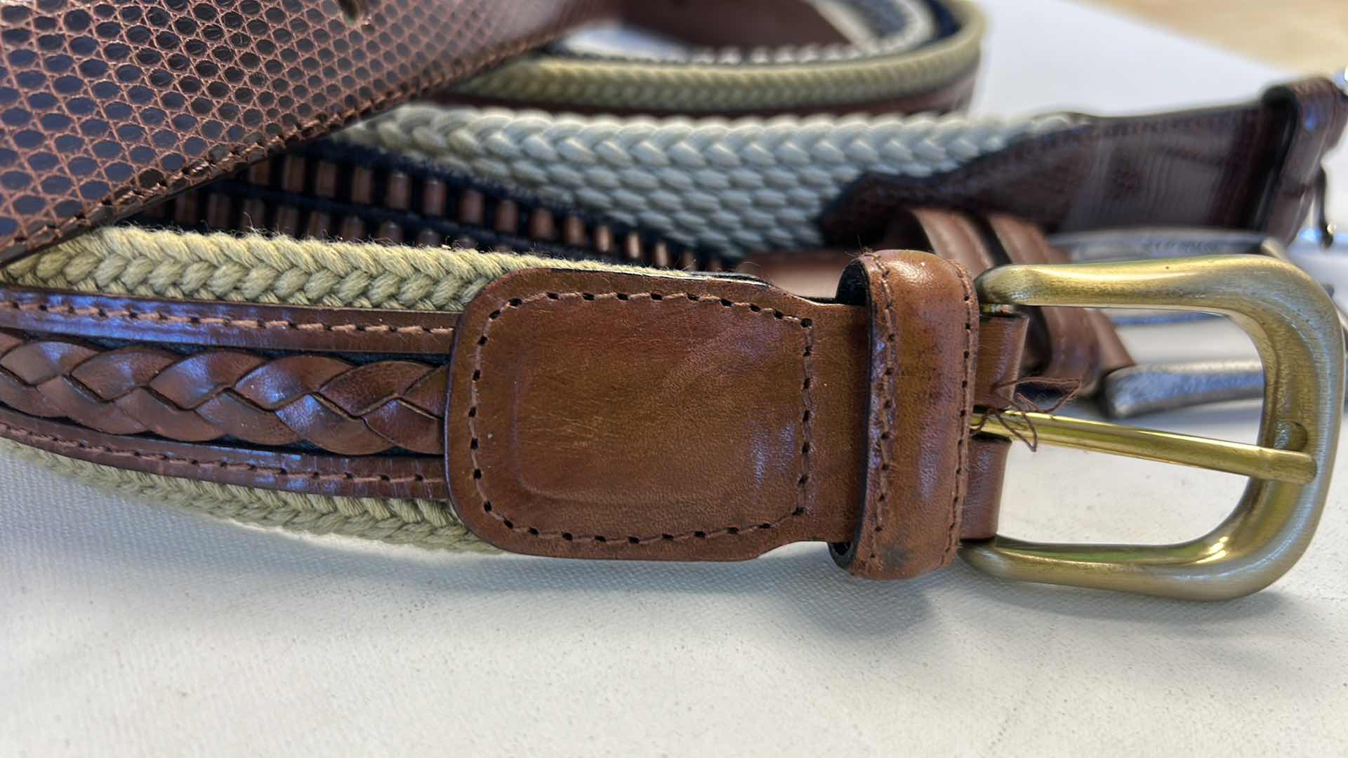Photo 1 of 3 MENS LEATHER BELTS
