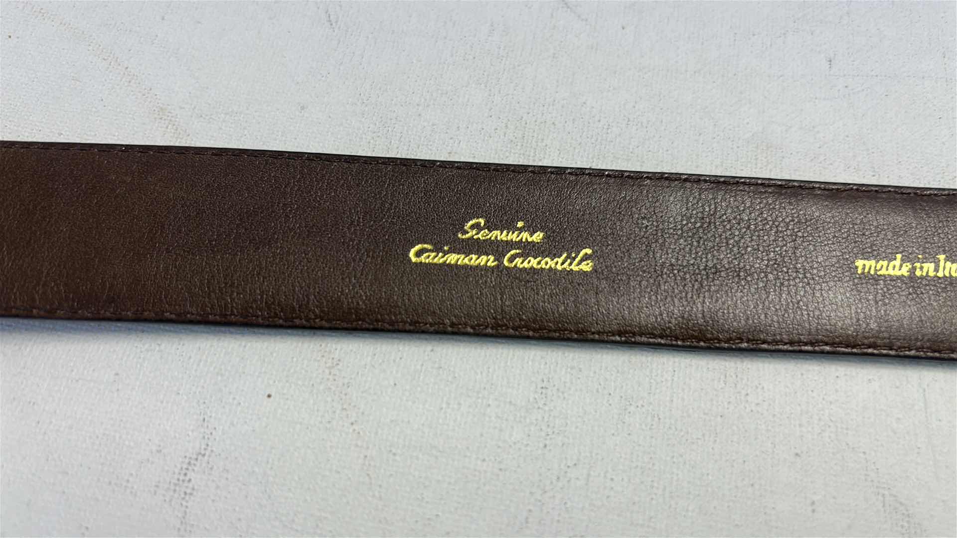 Photo 1 of 2 MENS LEATHER BELTS - SNAKESKIN & CROCODILE