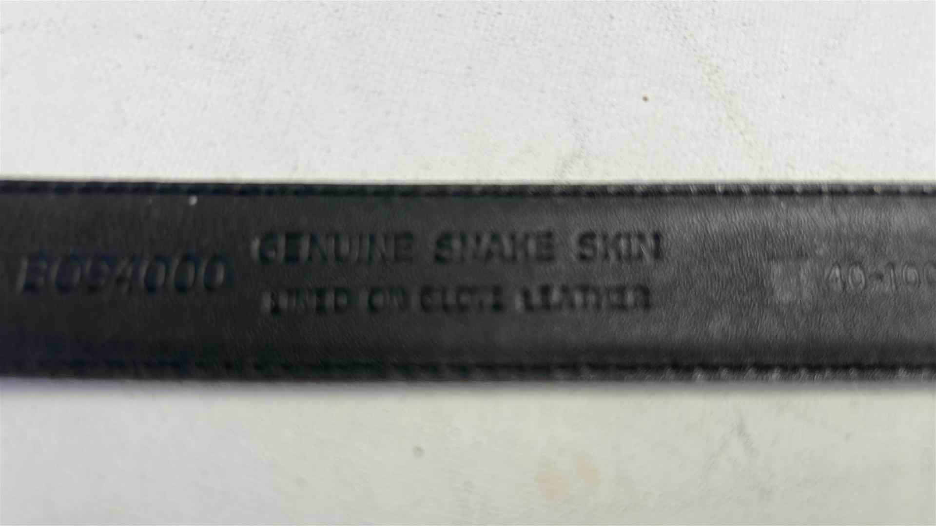 Photo 1 of 2 MENS LEATHER BELTS - SNAKESKIN & CROCODILE