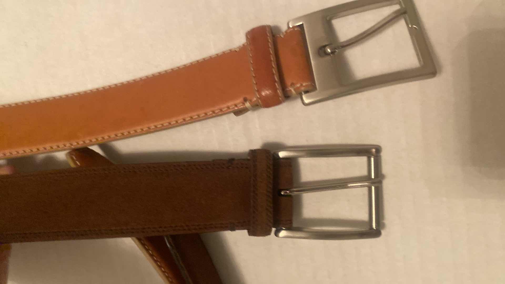 Photo 1 of 2 - LEATHER BELTS FROM SAKS 5th AVENUE SIZE 38