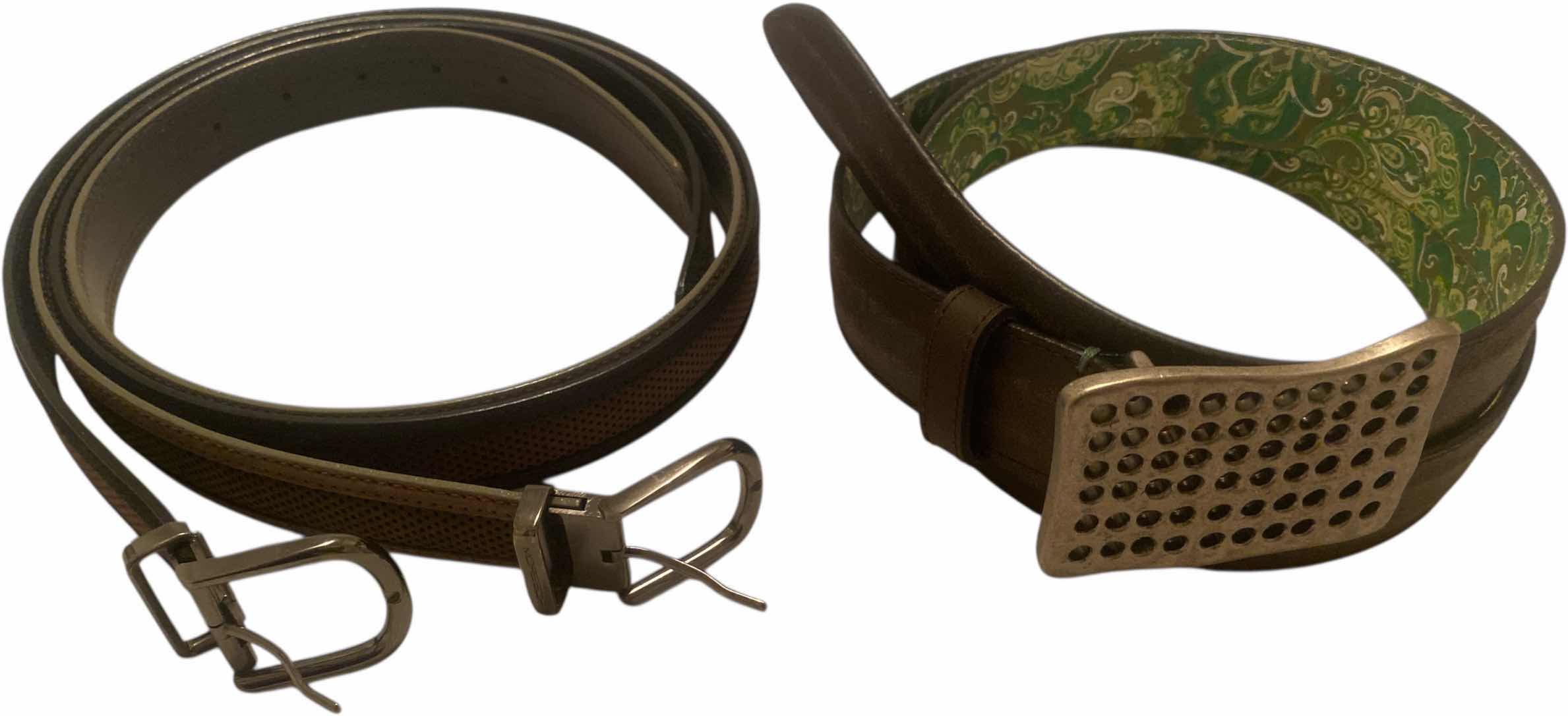 Photo 1 of 3 - ROBERT GRAHAM & MOORESCH DESIGNER BELTS SIZE 44 & EST 48