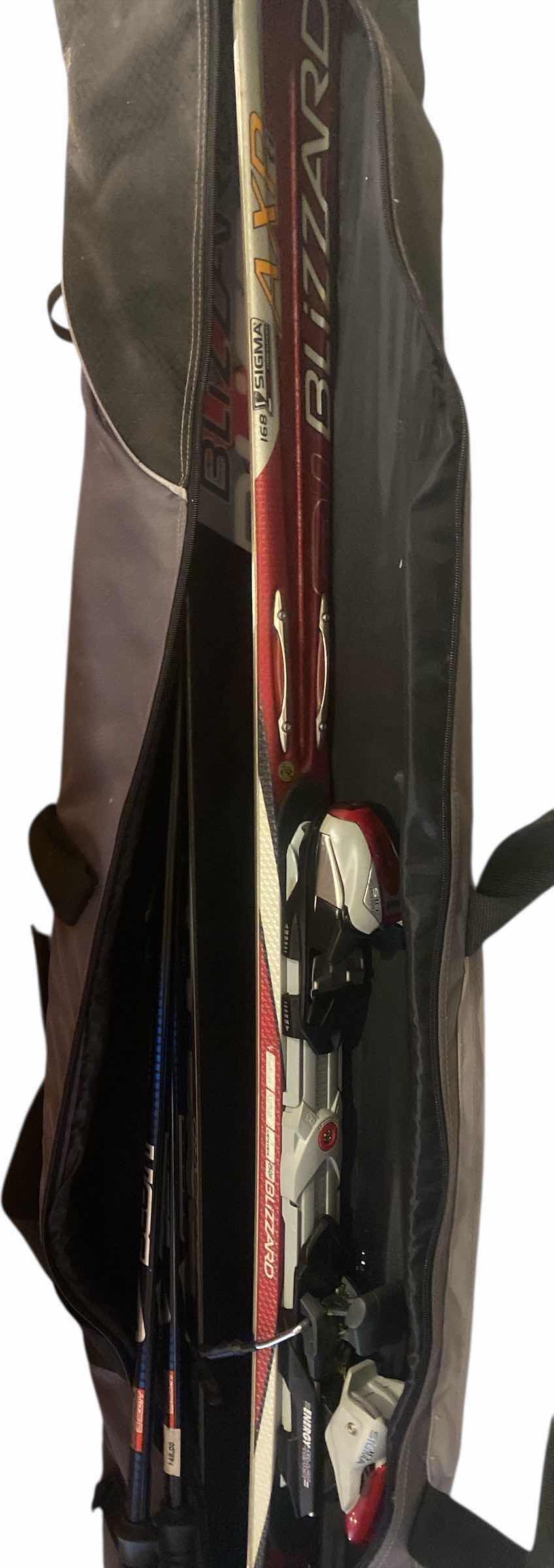 Photo 1 of BLIZZARD SKIIS & POLES IN SKI BAG SIZE 168