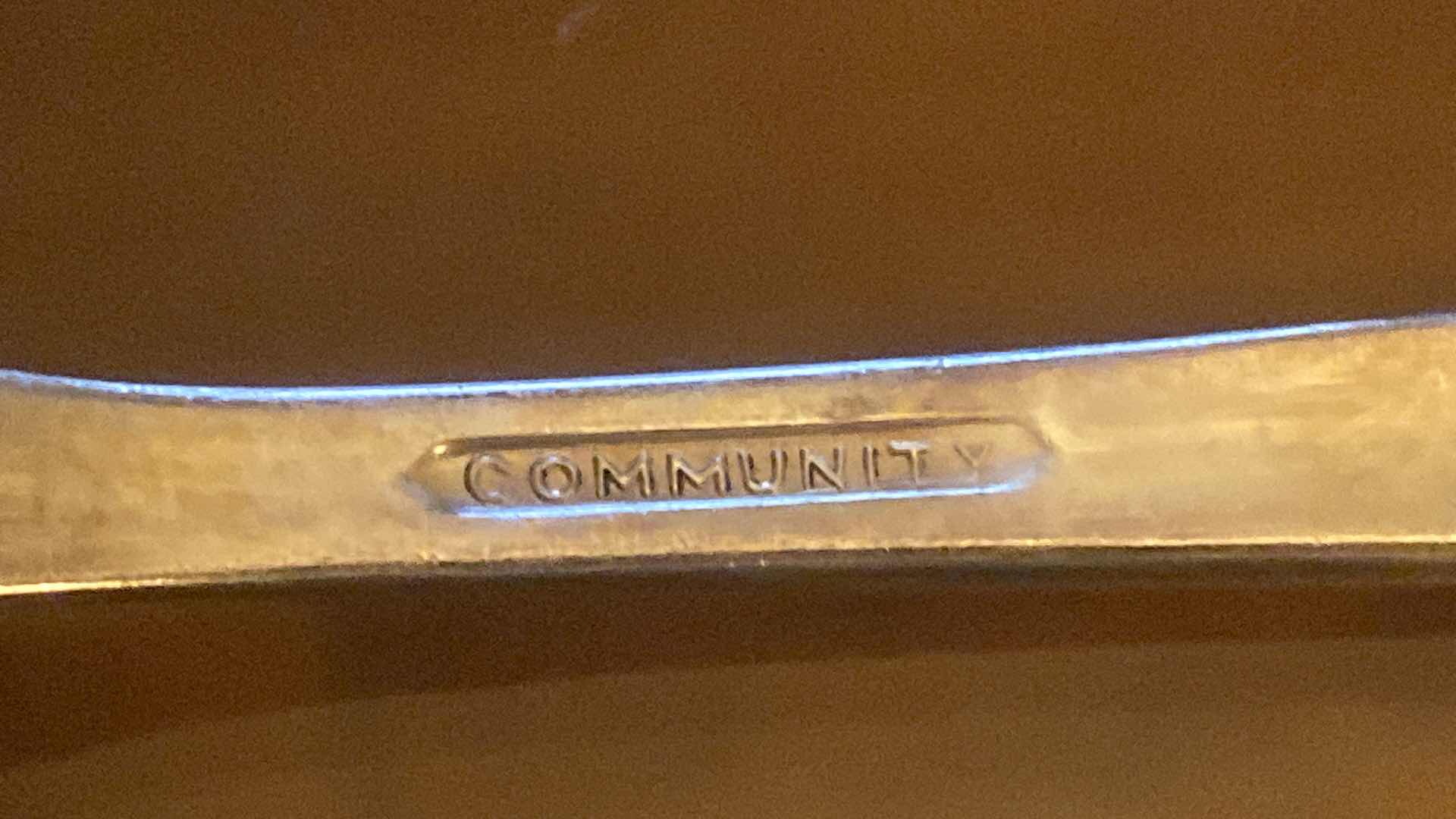 Photo 1 of 65 PIECES COMMUNITY PLATED SILVERWARE & 1 PASTRY KNIFE