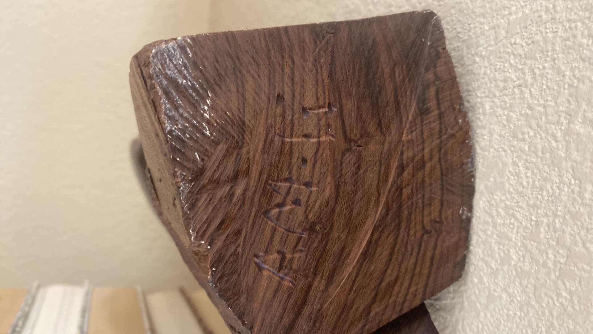 Photo 1 of VINTAGE MEXICAN IRONWOOD CARVED EAGLE SIGNED H11”