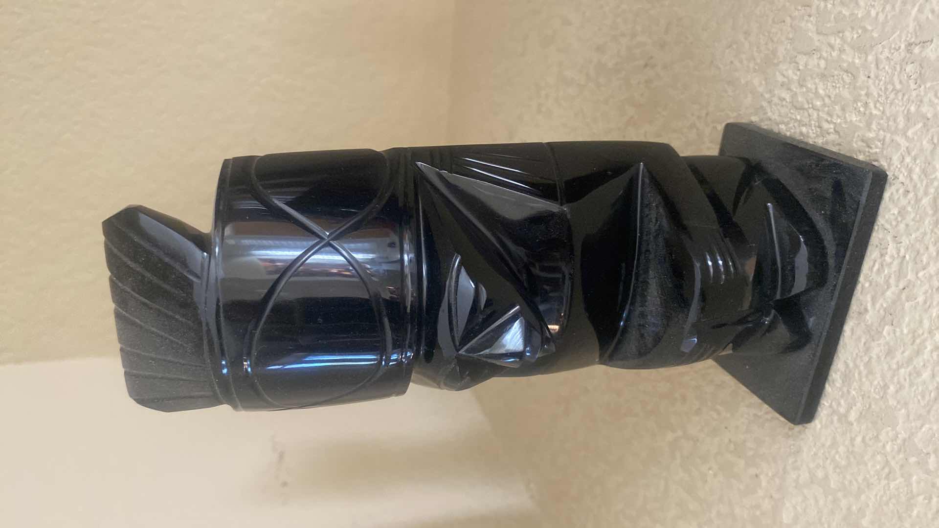 Photo 1 of MEXICAN BLACK OBSIDIAN STATUES H7 1/4”