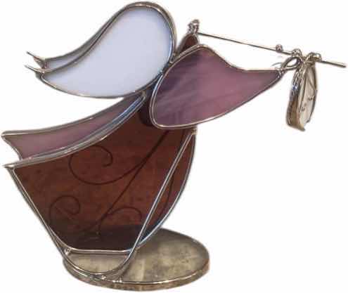 Photo 1 of STAINED GLASS ANGEL H6 1/4”