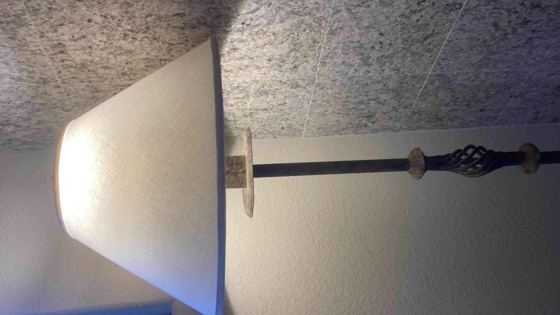 Photo 1 of HEAVY RUSTIC METAL FLOOR LAMP H66”