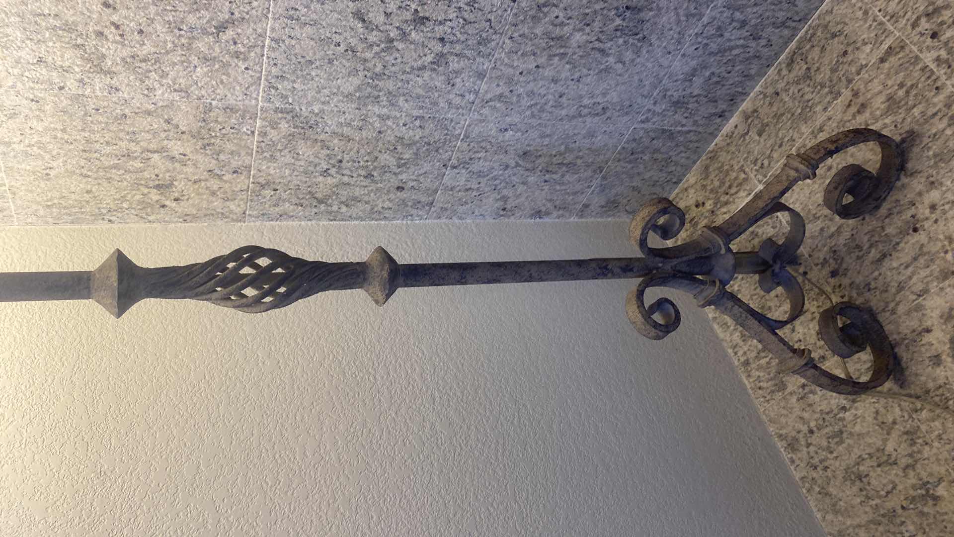 Photo 1 of HEAVY RUSTIC METAL FLOOR LAMP H66”