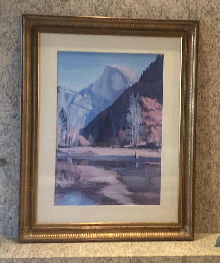 Photo 1 of ORNATE GOLD FRAMED PRINT OF HALF DOME IN YOSEMITE NATIONAL PARK 44“ X 56“