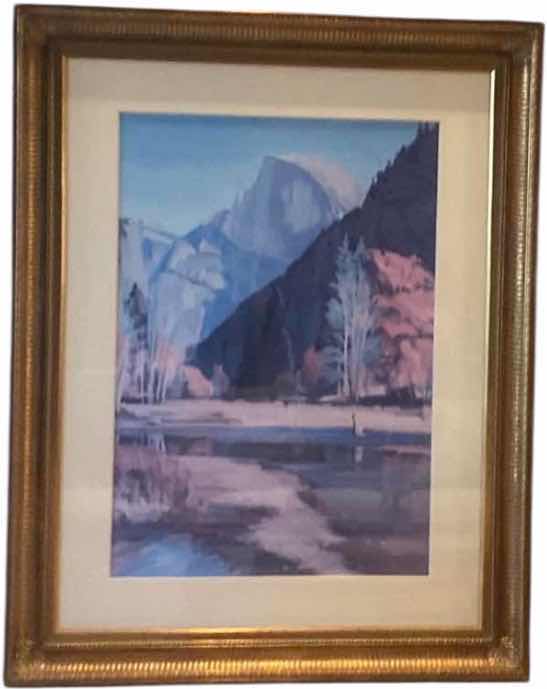Photo 1 of ORNATE GOLD FRAMED PRINT OF HALF DOME IN YOSEMITE NATIONAL PARK 44“ X 56“