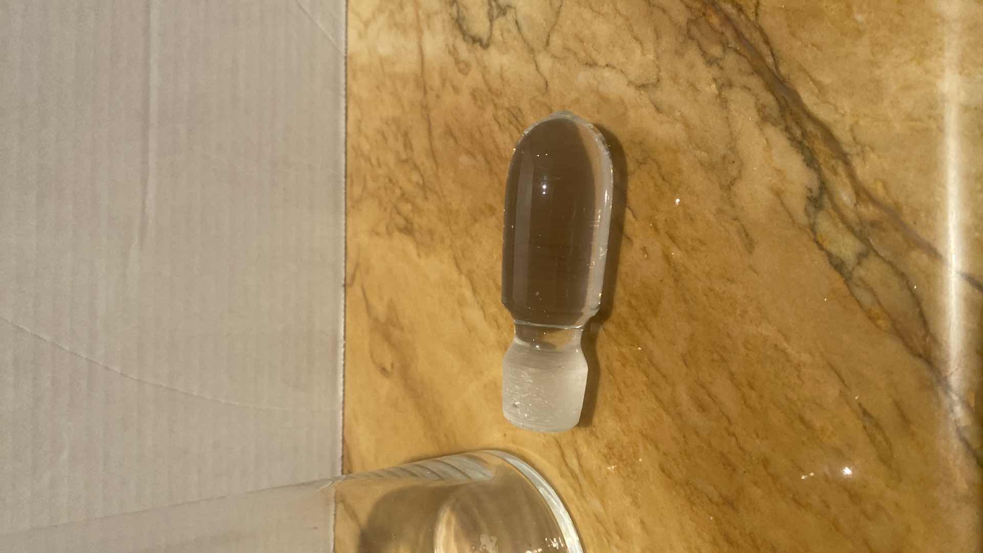 Photo 1 of GLASS DECANTER