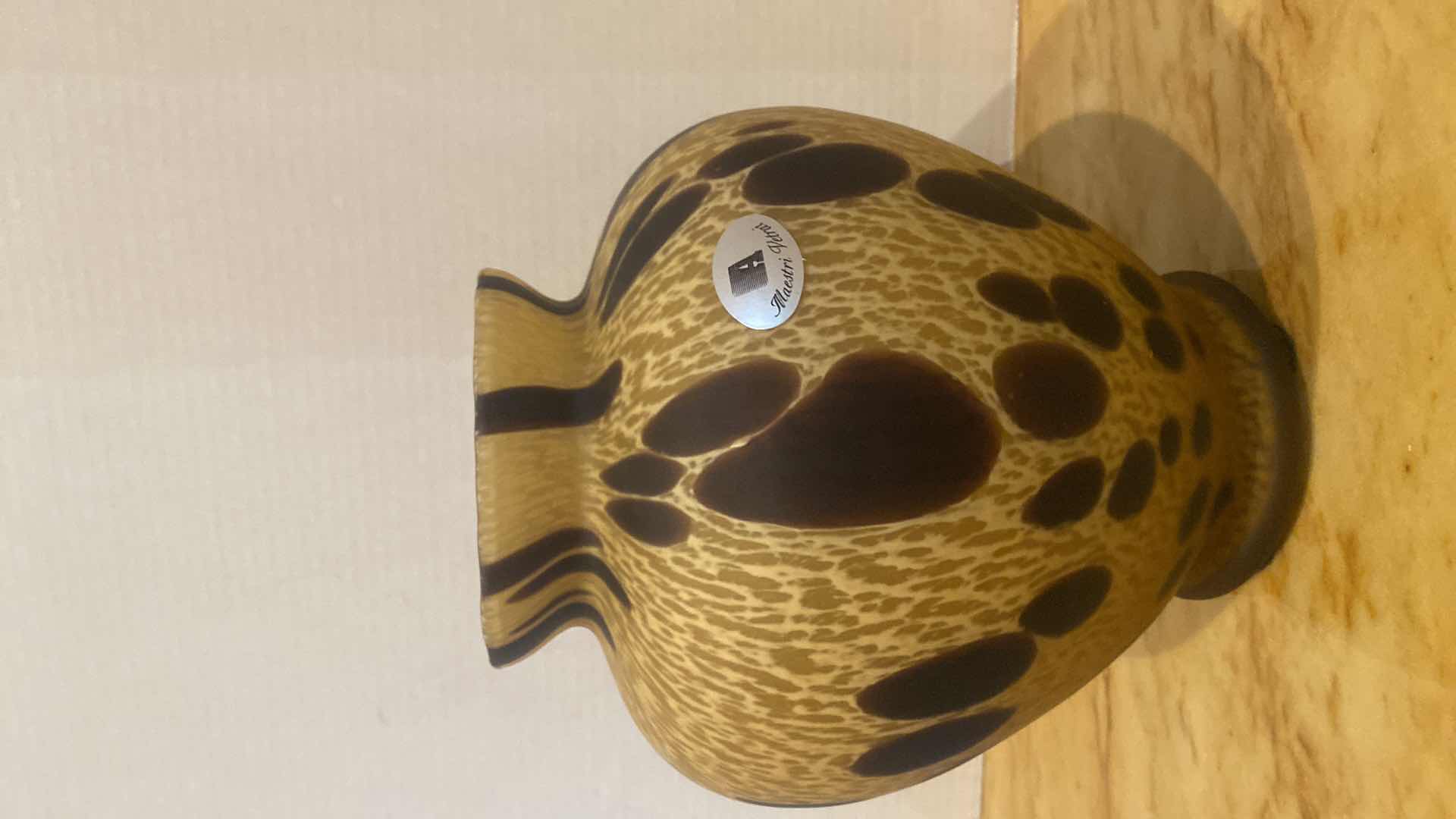 Photo 1 of VINTAGE MARSTRI VETRANI ART GLASS VASE MADE IN ITALY H9”