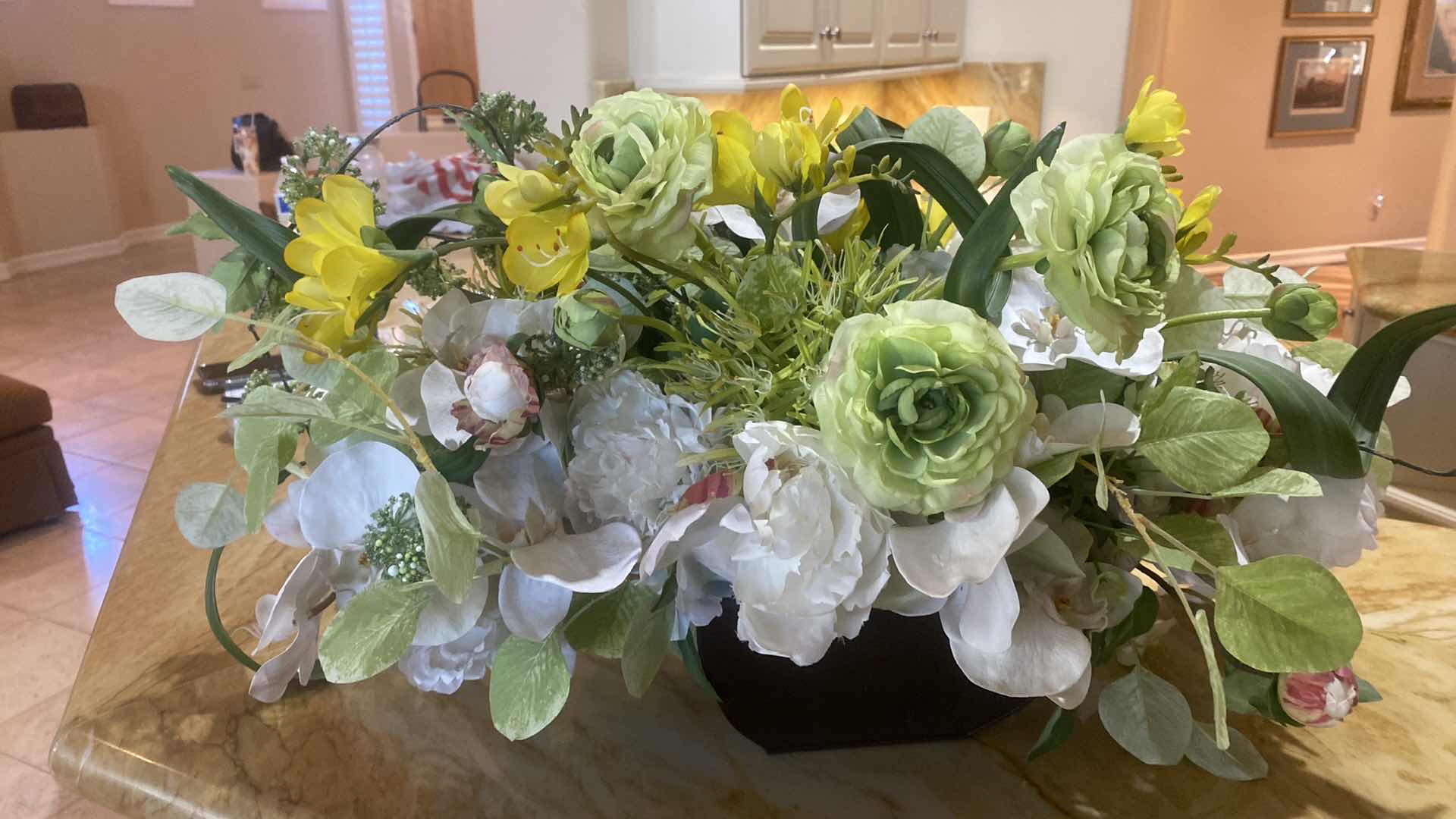 Photo 1 of ARTIFICIAL FLORAL ARRANGEMENT 27” x 13”