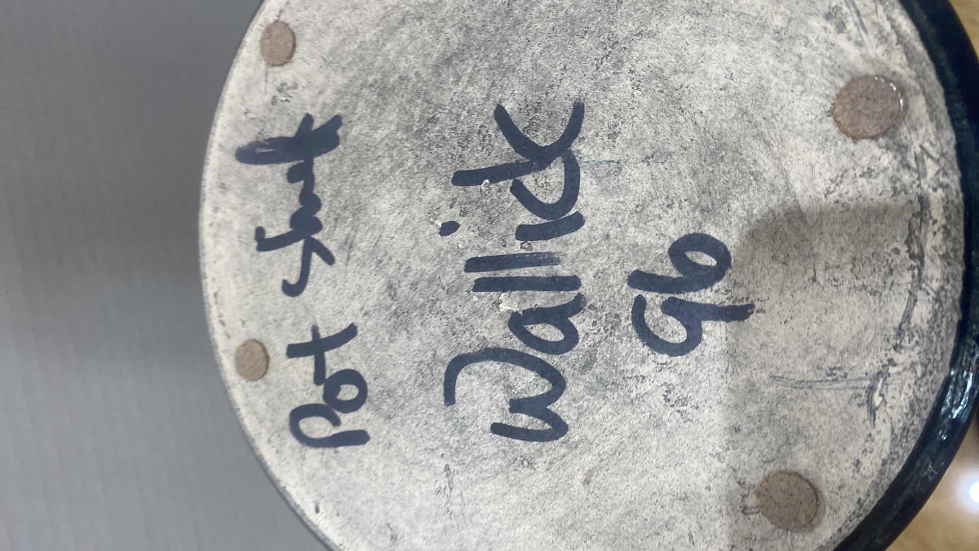 Photo 1 of VINTAGE BLUE POTTERY GINGER JAR H 17“