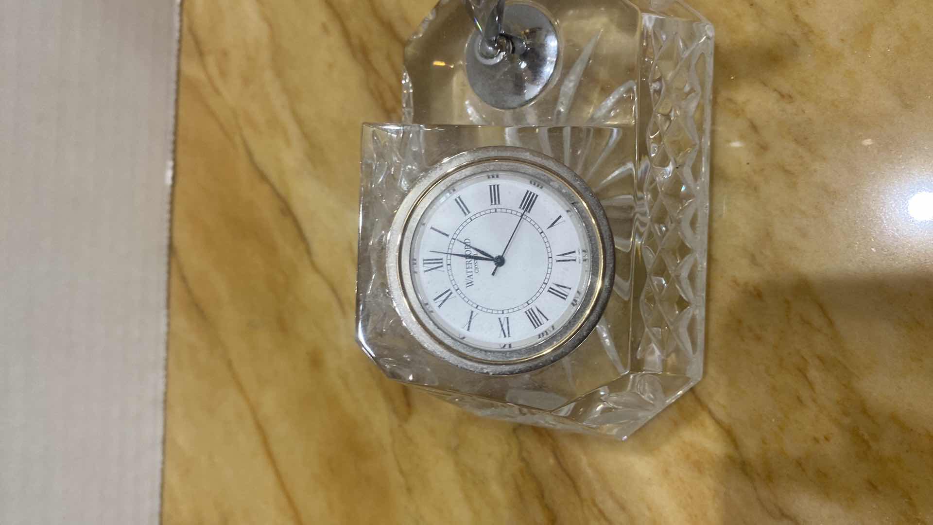 Photo 1 of VINTAGE WATERFORD, PEN AND CLOCK DESK SET