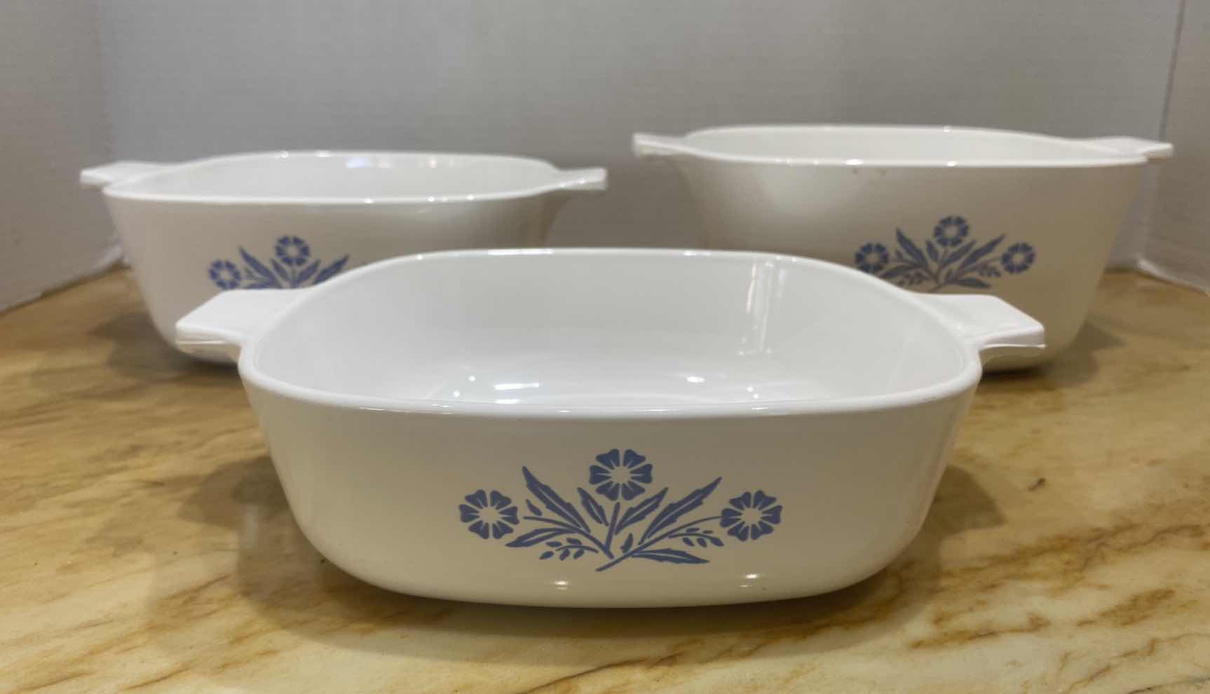 Photo 1 of CORNING WARE 3 PIECE SET NO LIDS