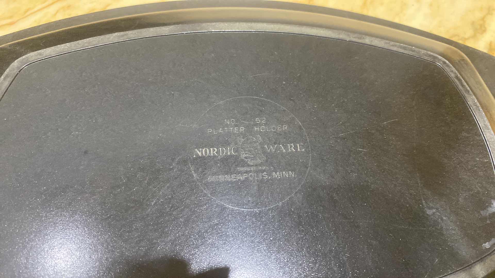 Photo 1 of VINTAGE NORDIC WEAR SIZZLING STEAK PLATES SET OF 4