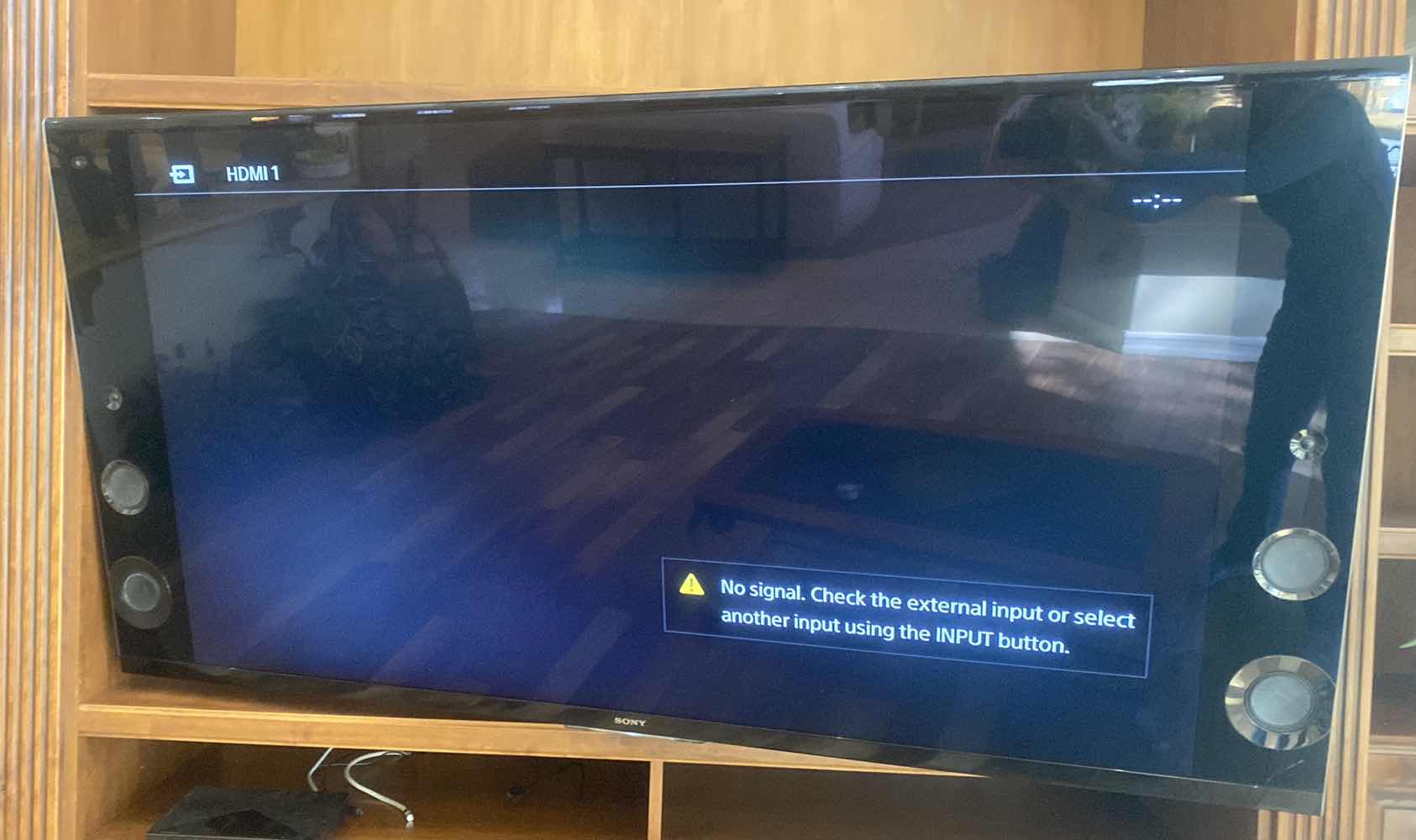 Photo 1 of 75” SONY BRAVIA TELEVISION WITH BUILT-IN SPEAKERS AND WALL MOUNT, INCLUDES SONY BLU-RAY DVD PLAYER