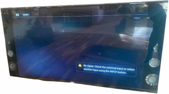 Photo 1 of 75” SONY BRAVIA TELEVISION WITH BUILT-IN SPEAKERS AND WALL MOUNT, INCLUDES SONY BLU-RAY DVD PLAYER