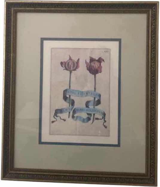 Photo 1 of GOLD & BLACK FRAMED, BOTANICAL ARTWORK PRINTS 21“ X 24 1/2“