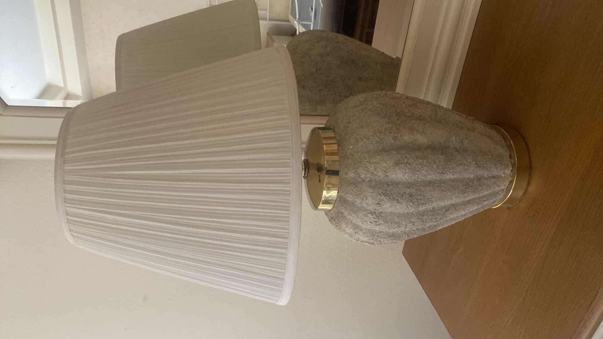 Photo 1 of TABLE LAMP WITH ROUGH TEXTURE H28”