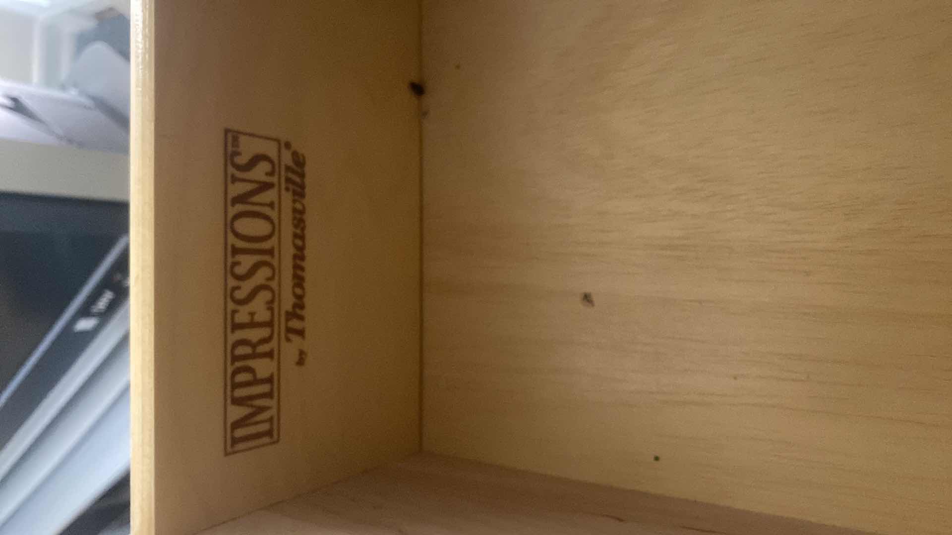 Photo 1 of THOMASVILLE IMPRESSIONS, OFF-WHITE WOOD SEVEN DRAWER DRESSER WITH MIRROR 66“ X 19 1/2“ H 37 1/2”