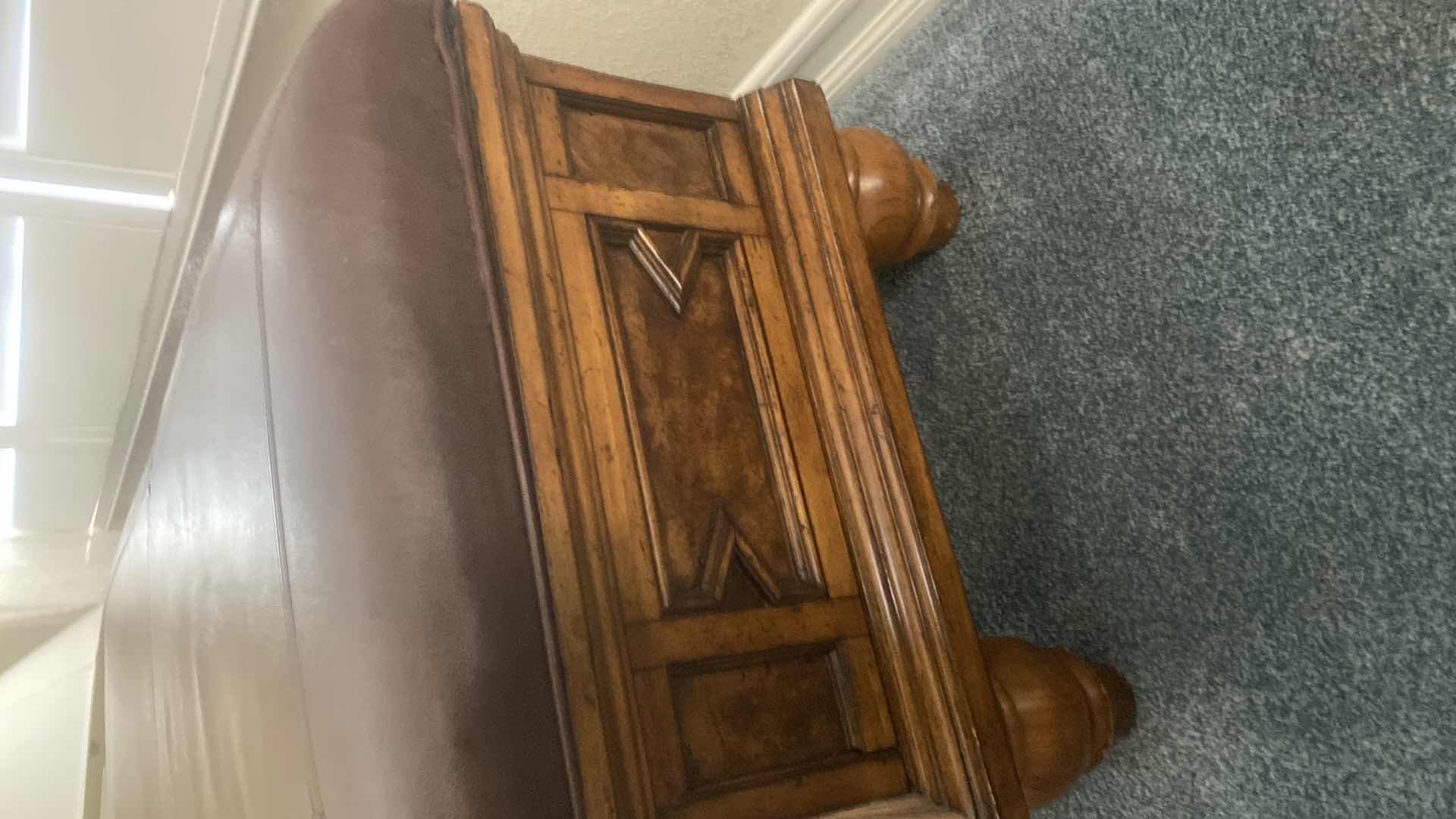 Photo 1 of CEDAR CHEST WITH BONDED LEATHER TOP 51” X 21” H 21”