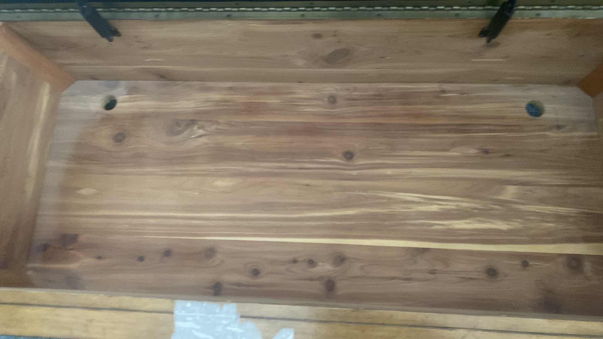 Photo 1 of CEDAR CHEST WITH BONDED LEATHER TOP 51” X 21” H 21”