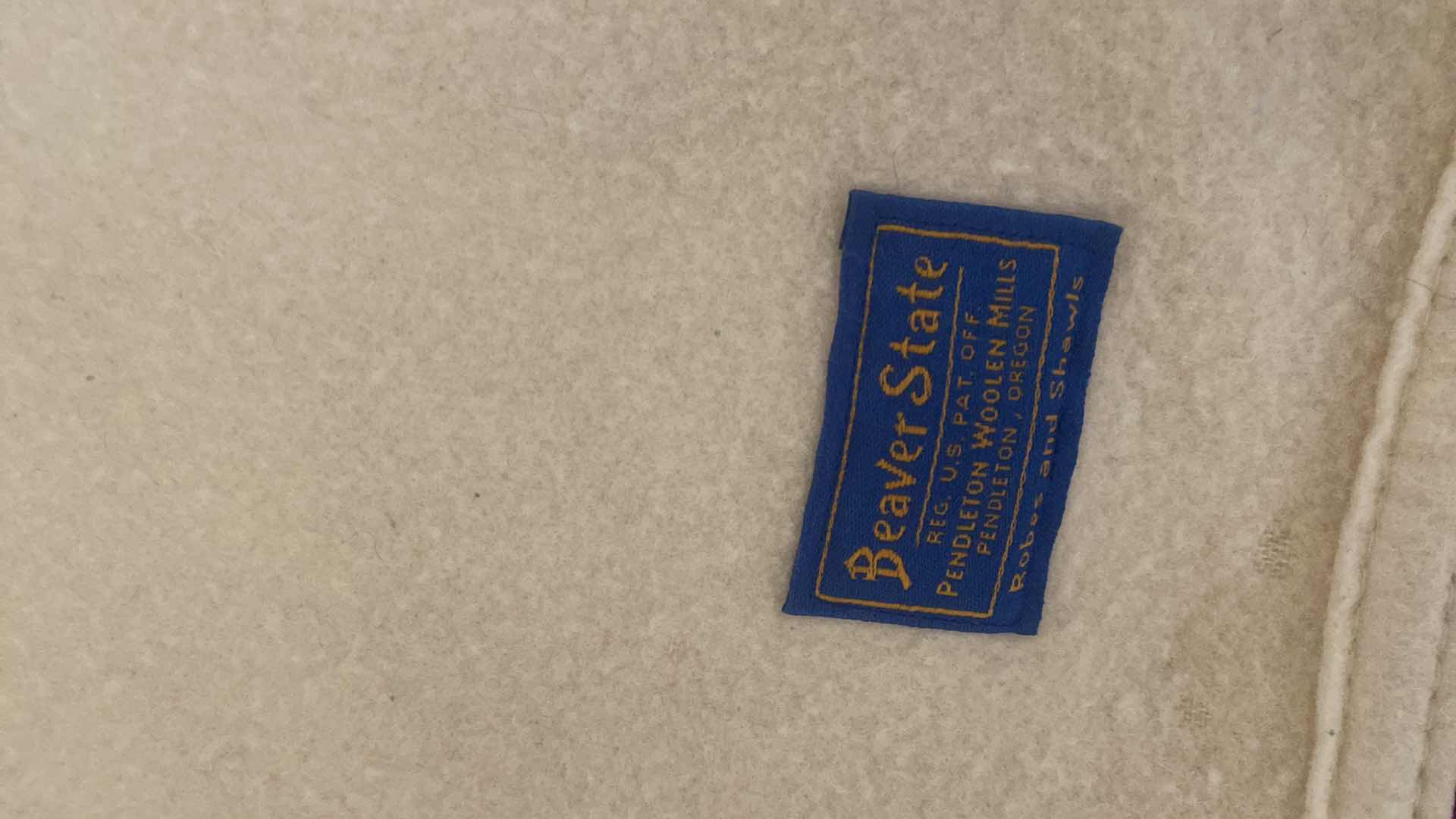 Photo 1 of PENDLETON KING SIZE REVERSIBLE, STRIPE WOOL BLANKET