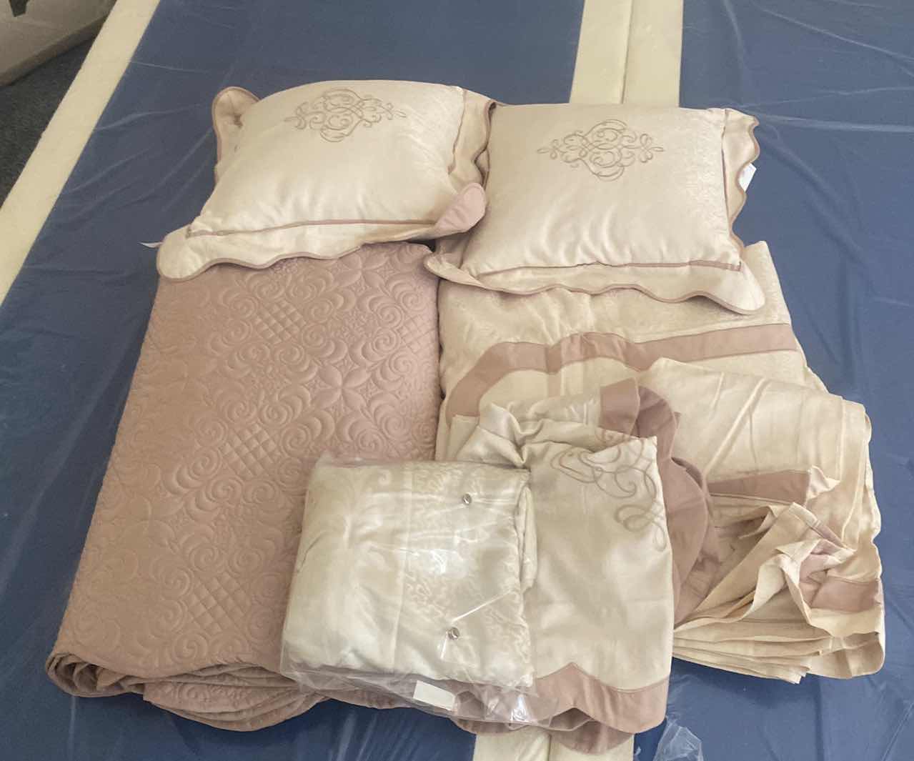 Photo 1 of KING SIZE QUILT, BEDSKIRT & 2 PILLOWS