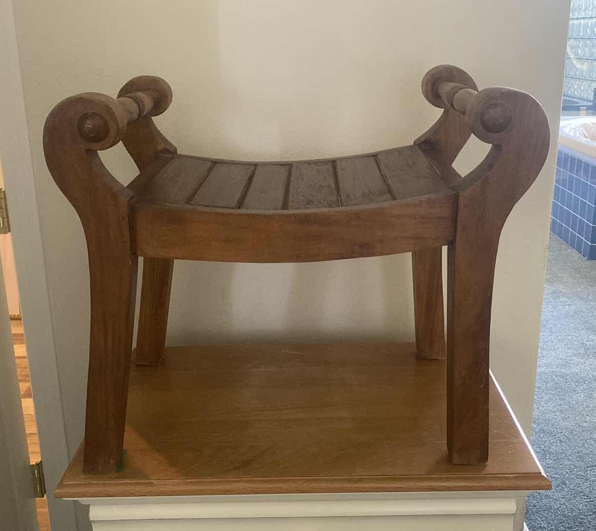 Photo 1 of WOOD BENCH 24 1/2” X 15” H 21”