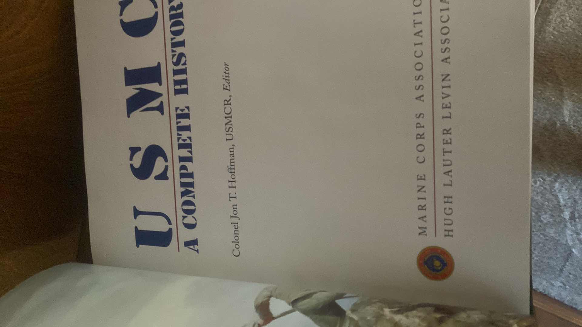 Photo 1 of USMC A COMPLETE HISTORY BOOK