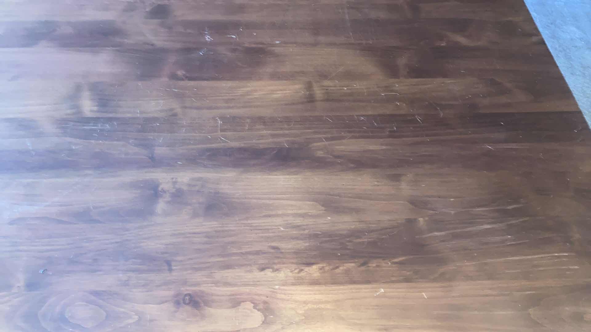 Photo 1 of WOOD TABLE WITH TWO PEDESTALS 66“ X 35 1/2“ H 31”
