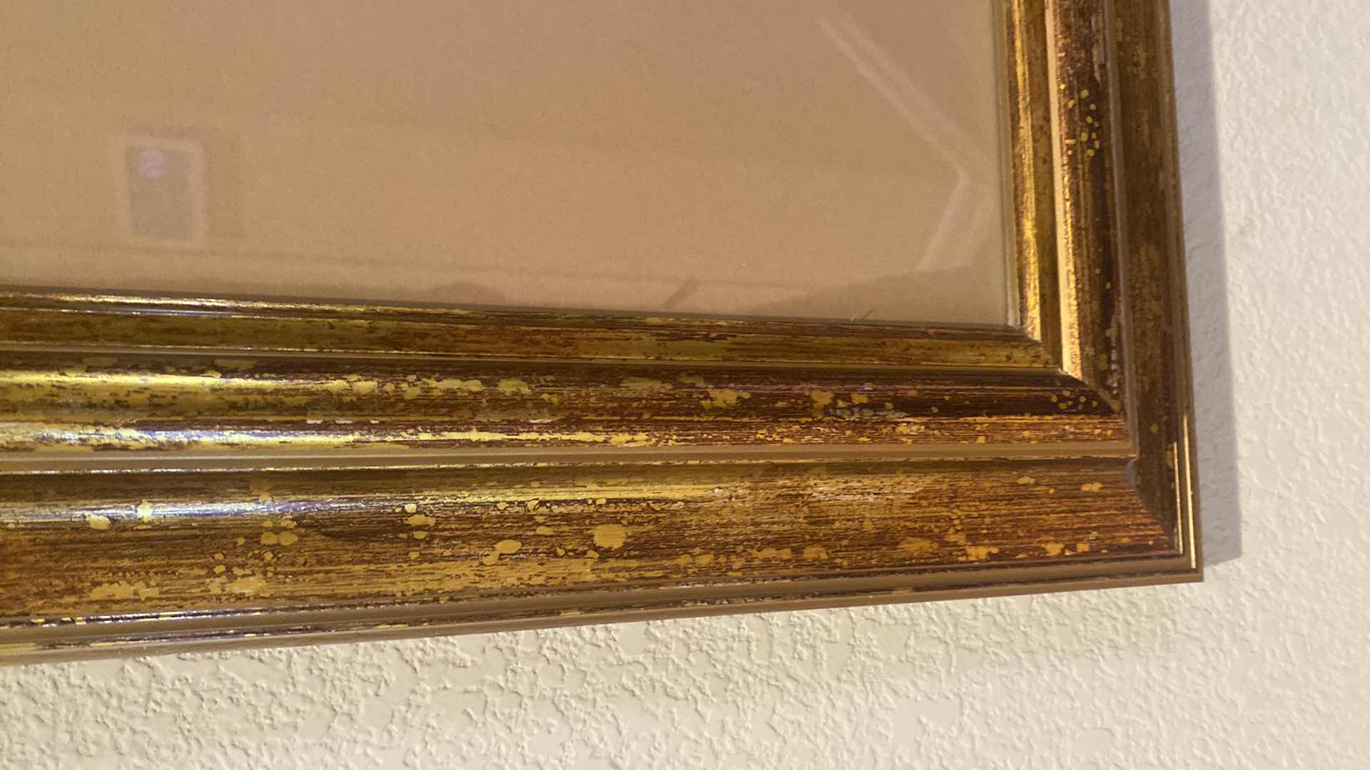 Photo 1 of GOLD FRAMED PRINT BY A NICOLE COASTAL LANDSCAPE ARTWORK 54“ X 42“