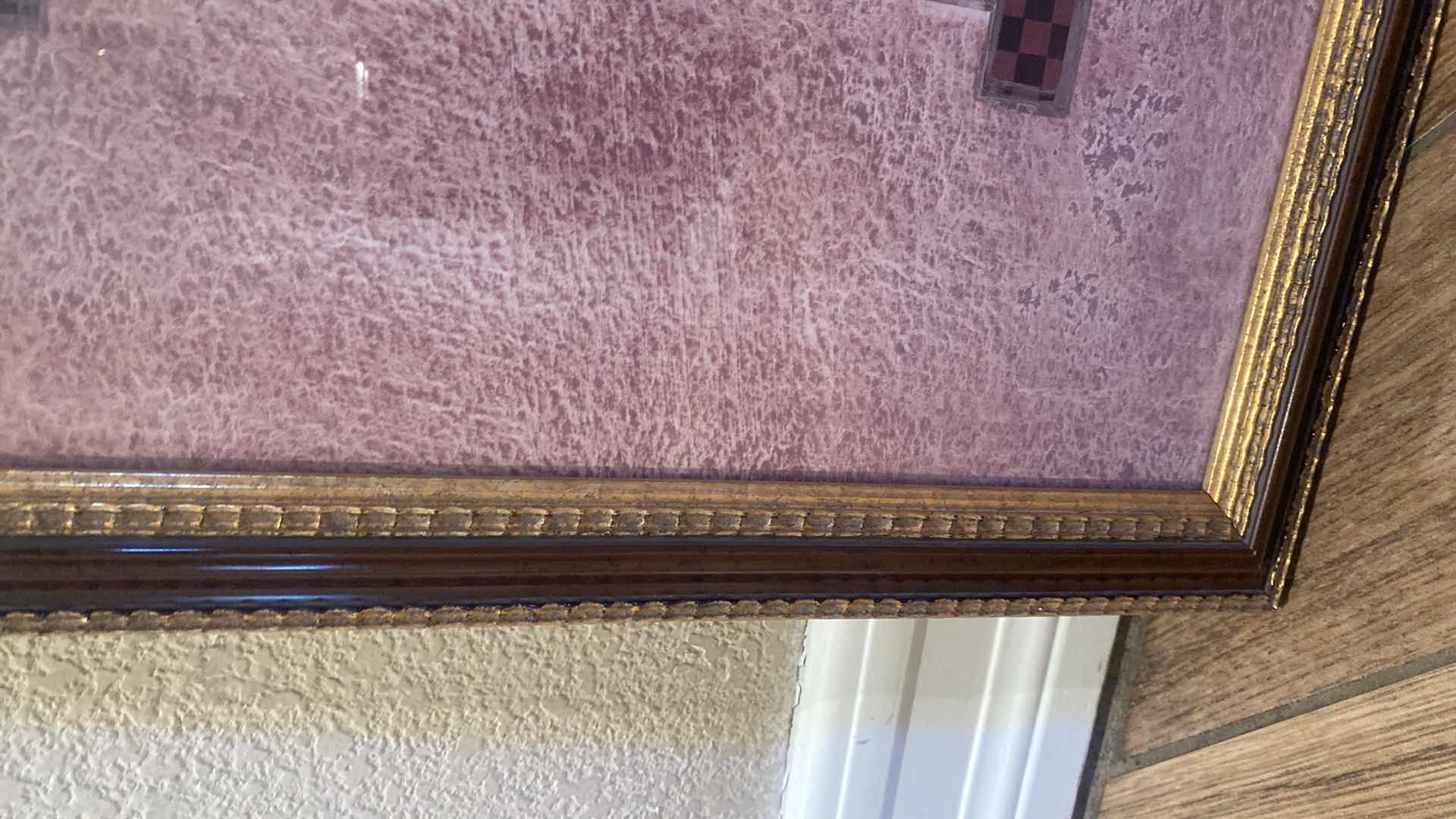 Photo 1 of 2-FRAMED GOLD AND BROWN LION PRINT ARTWORK 21 1/2“ X 18“