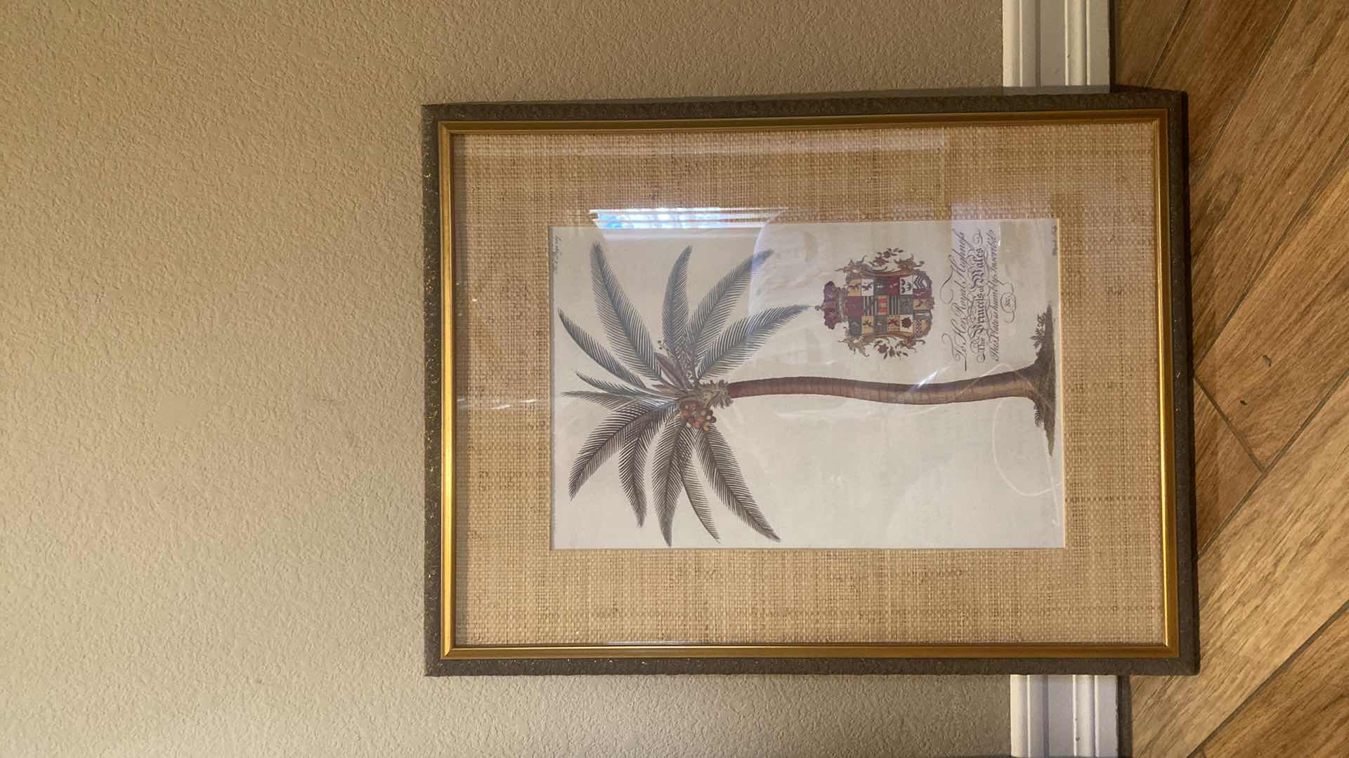 Photo 1 of FRAMED PALM TREE PRINT ARTWORK 21“ X 28 1/2“