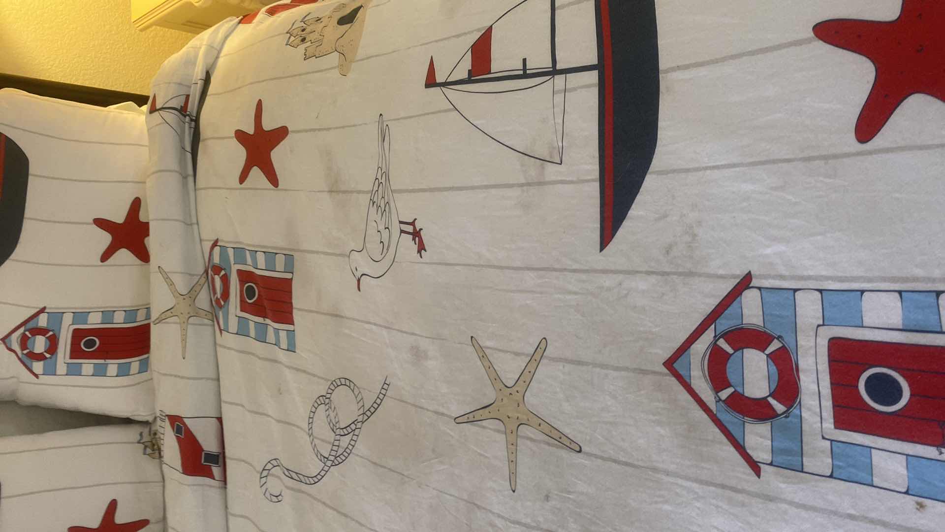 Photo 1 of QUEEN SIZE NAUTICAL, COMFORTER AND PILLOWS