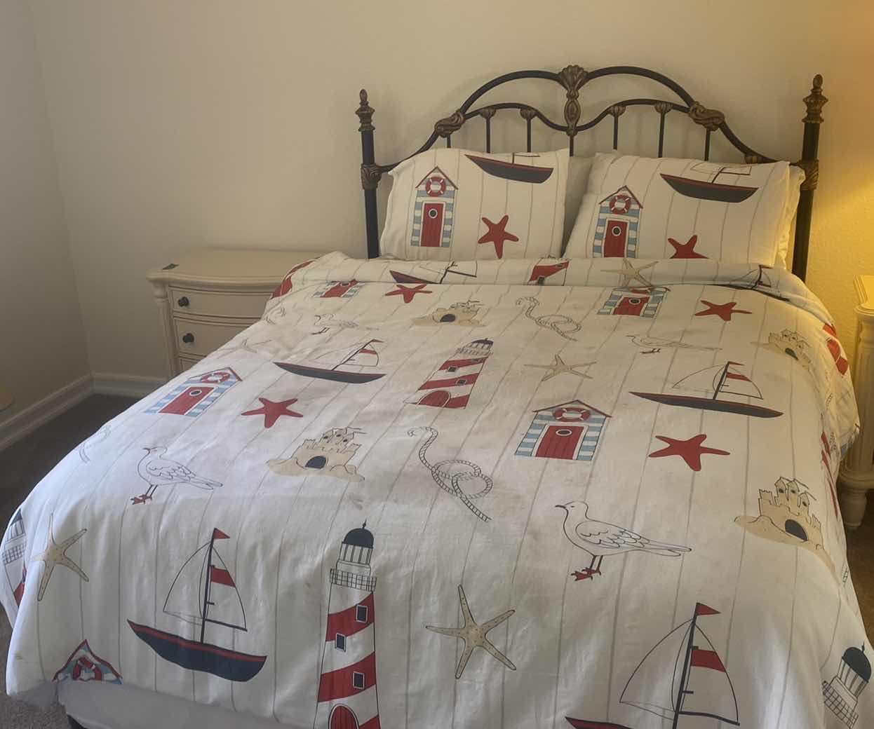 Photo 1 of QUEEN SIZE NAUTICAL, COMFORTER AND PILLOWS