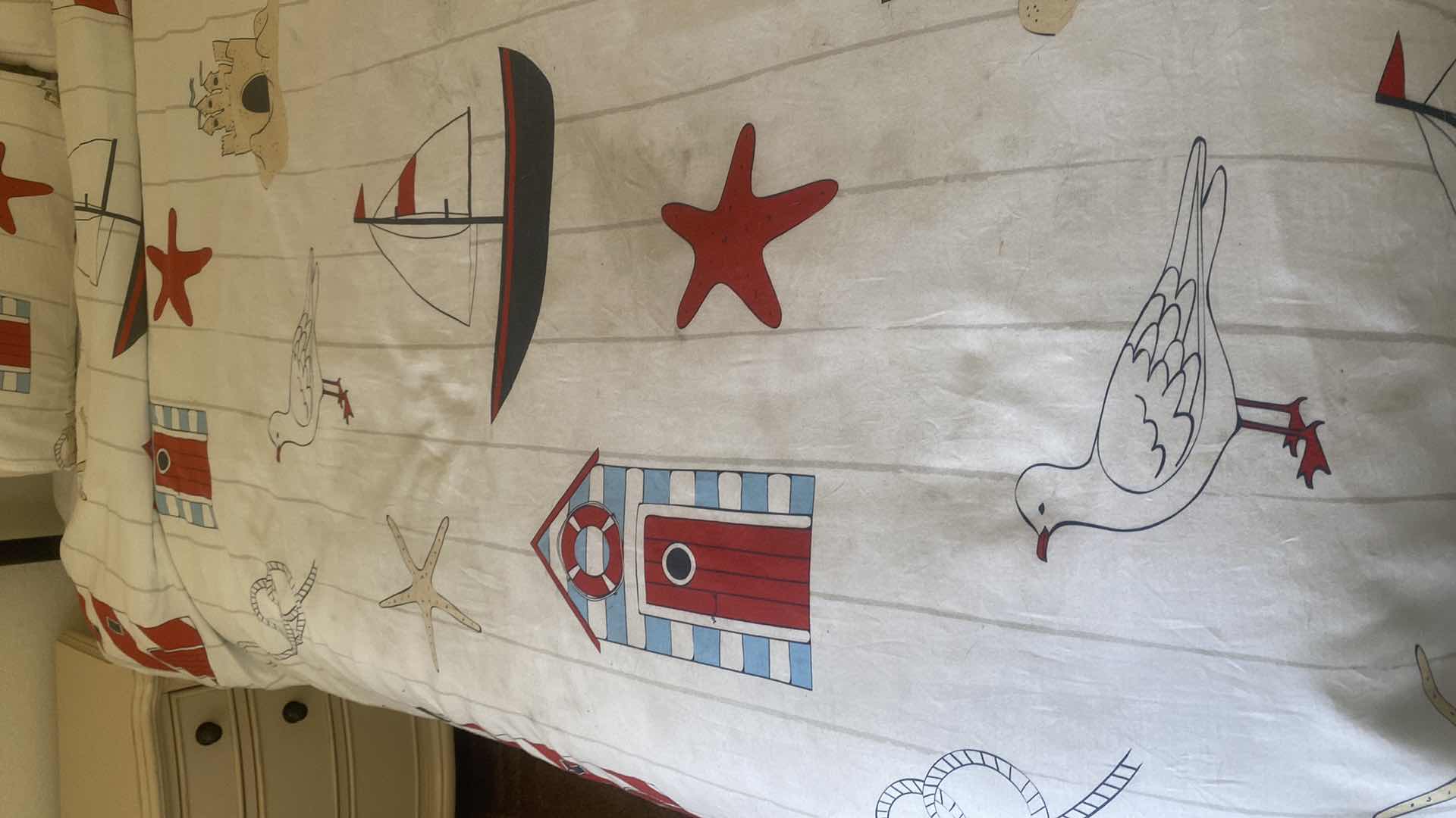 Photo 1 of QUEEN SIZE NAUTICAL, COMFORTER AND PILLOWS