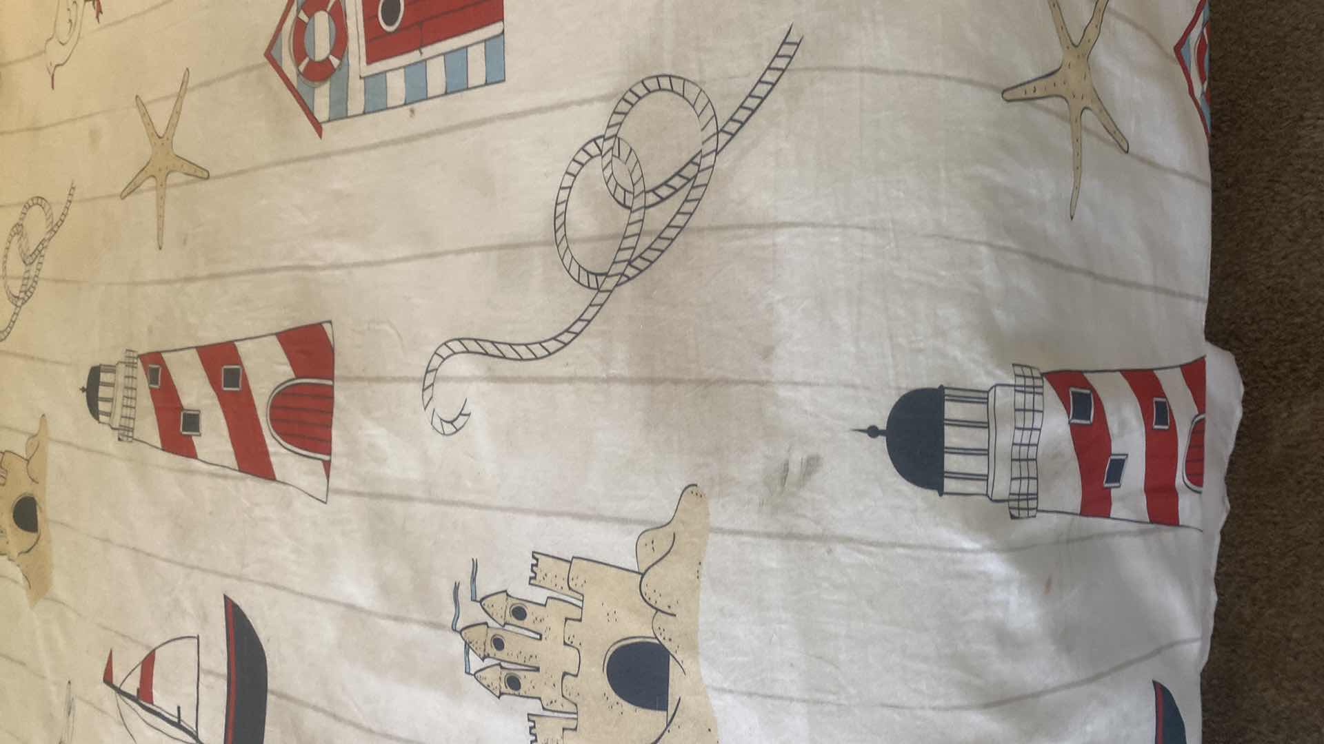 Photo 1 of QUEEN SIZE NAUTICAL, COMFORTER AND PILLOWS