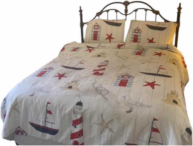 Photo 1 of QUEEN SIZE NAUTICAL, COMFORTER AND PILLOWS