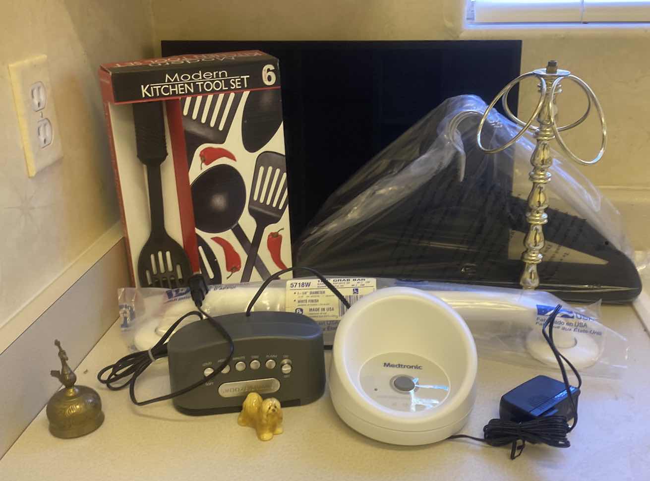 Photo 1 of LITTLE OF THIS LITTLE OF THAT, HANGERS, KITCHEN, TOOLS, GRAB BAR ALARM, CLOCK, HAND TOWEL TOWEL HOLDER