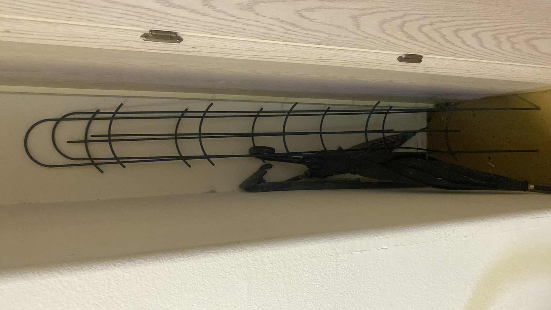 Photo 1 of TWO GOLF UMBRELLAS, AND METAL VINE SUPPORTS