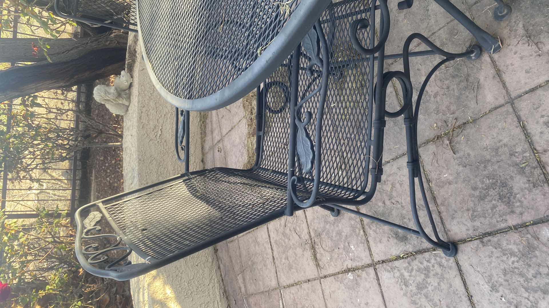 Photo 1 of 5-PEACE MESH METAL PATIO SET WITH 48 INCH ROUND TABLE AND FOUR CHAIRS