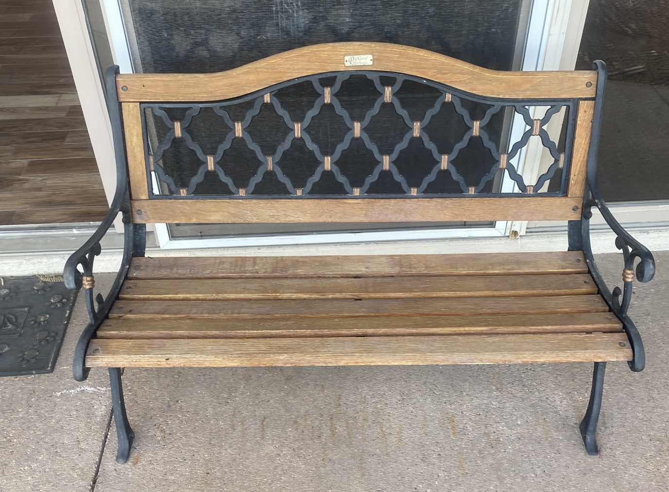 Photo 1 of PARKLAND HERITAGE, WOOD AND IRON BENCH 50“ X 28“ H34”