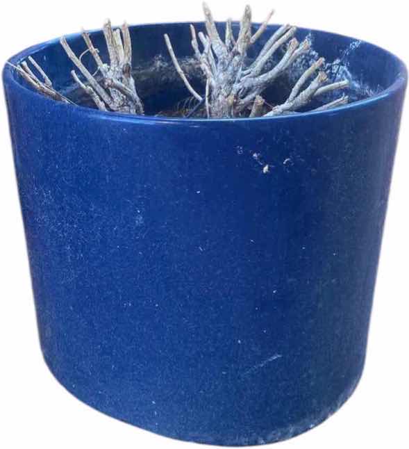 Photo 1 of BLUE CERAMIC POT 15” X 13”