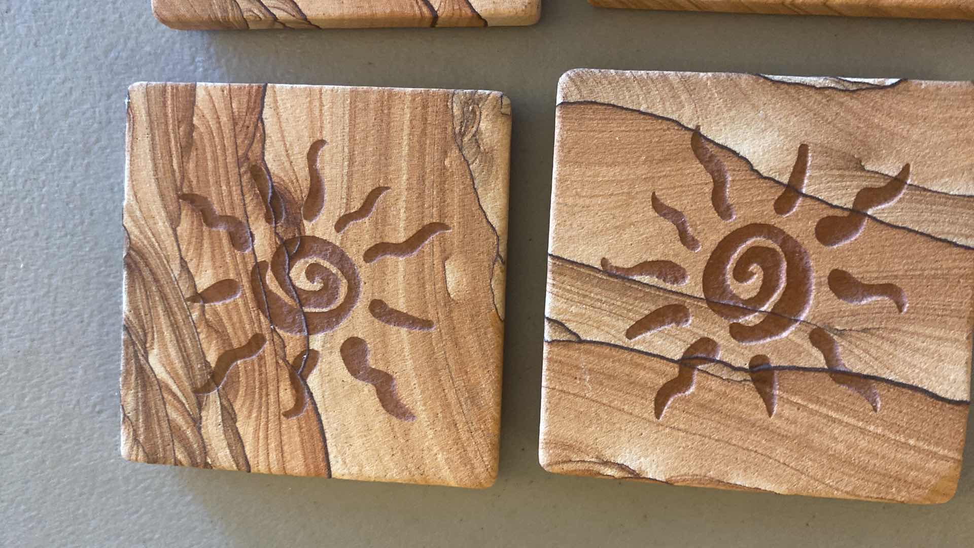 Photo 1 of 4-SANDSTONE COASTERS